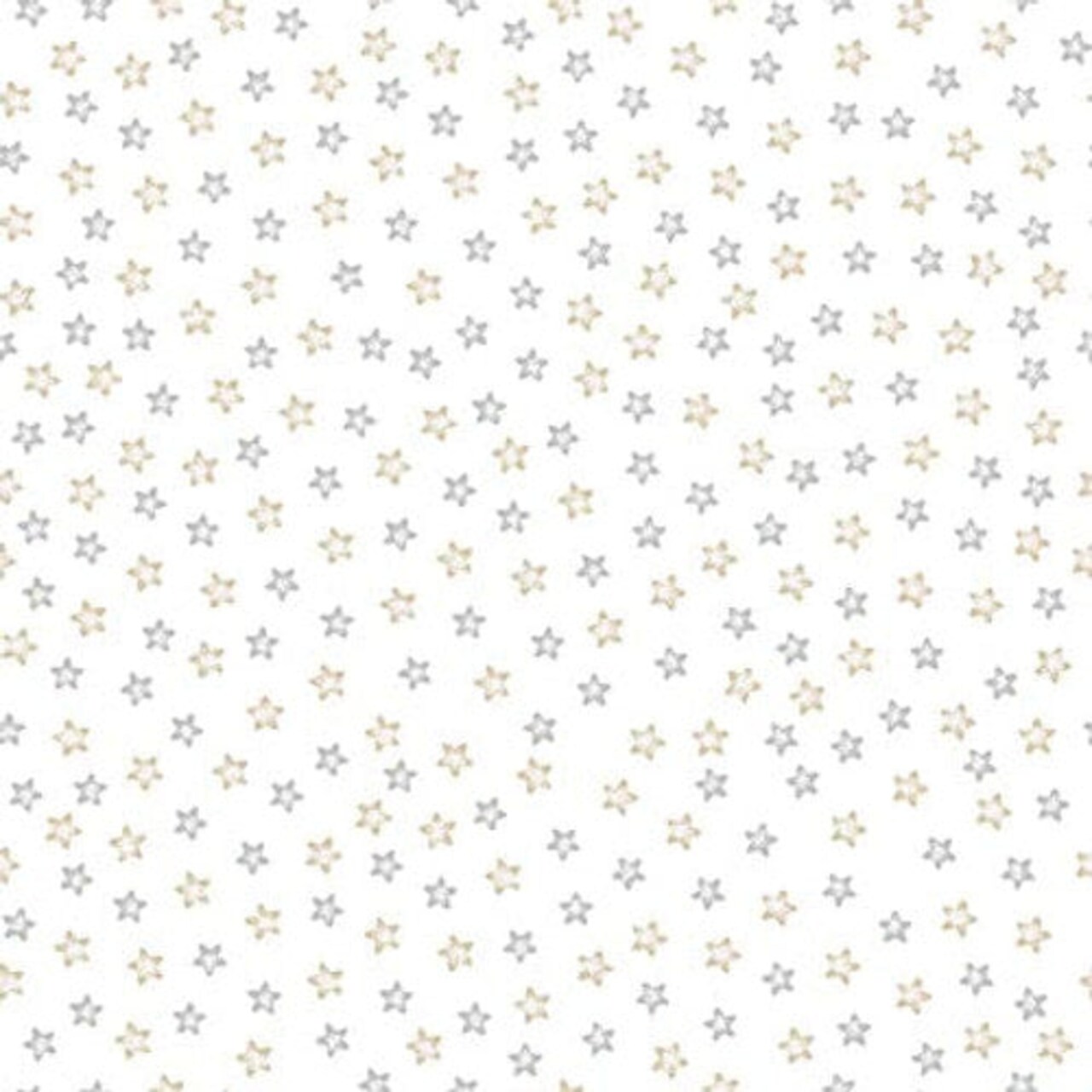 Fabric Studio E White Tossed Stars Moonlit Dreams by the Quarter Yard 8031-09